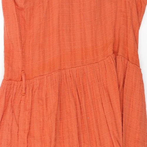 Miss Selfridge  Womens Orange   Basic Button-Up Size 14
