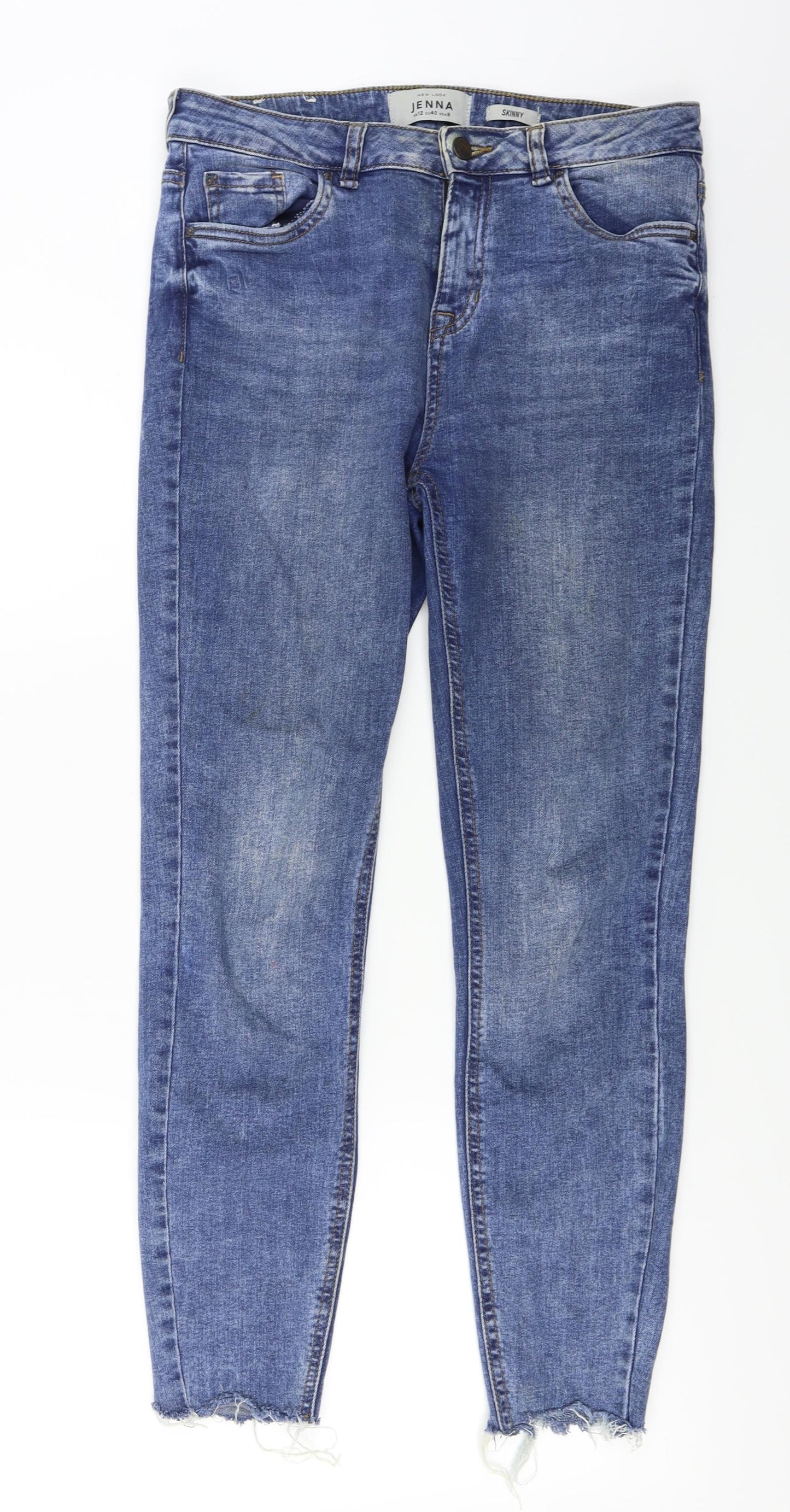 New Look  Womens Blue   Straight Jeans Size 12 L24 in
