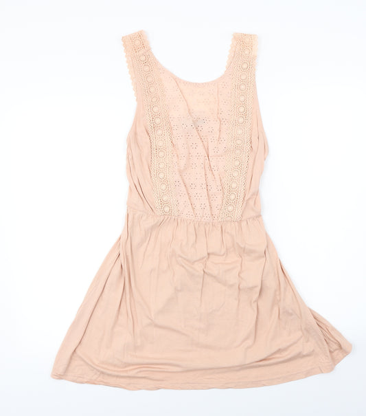 Front view of Atmosphere women’s pink a-line, size UK 14