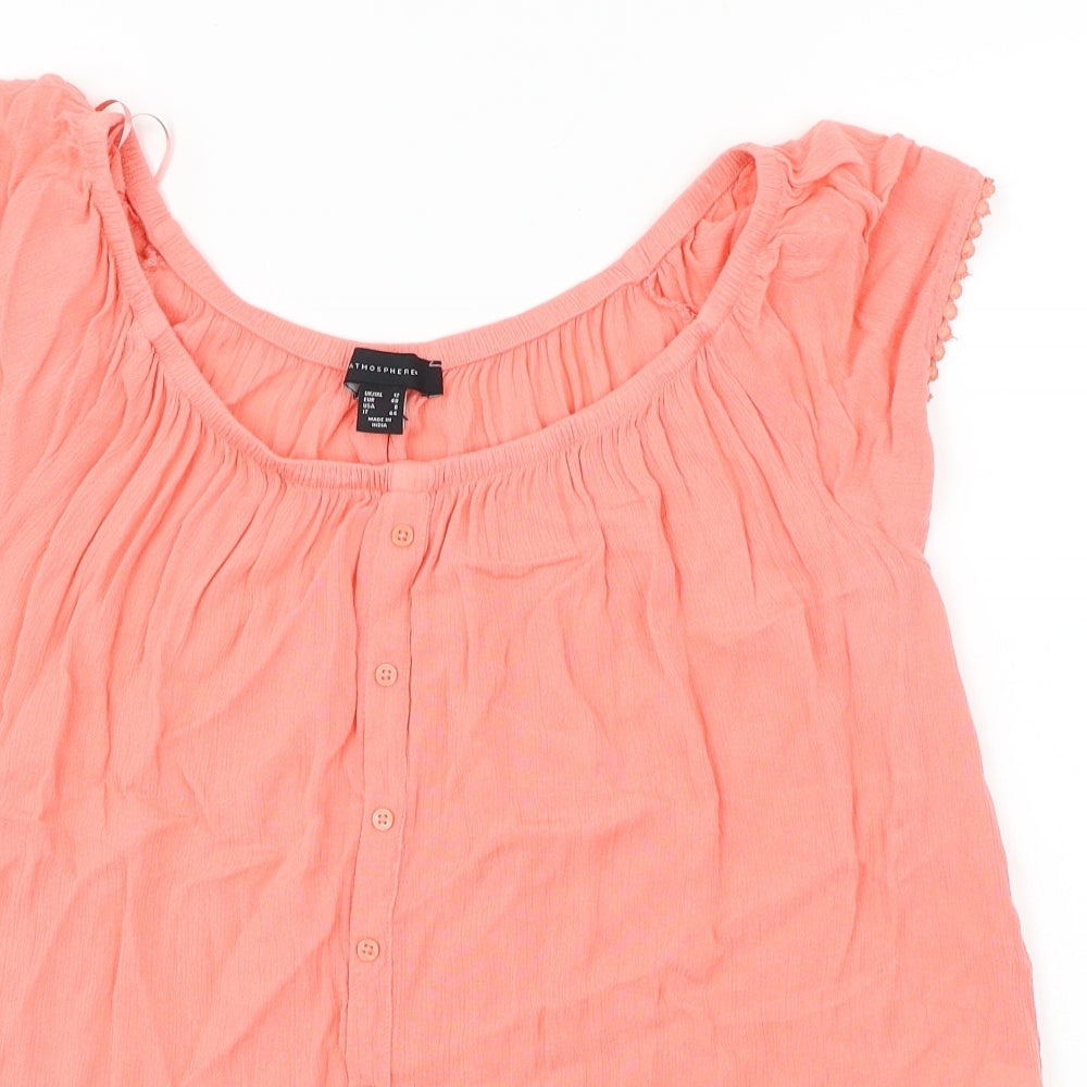 Atmosphere  Womens Pink   Basic Blouse Size 12