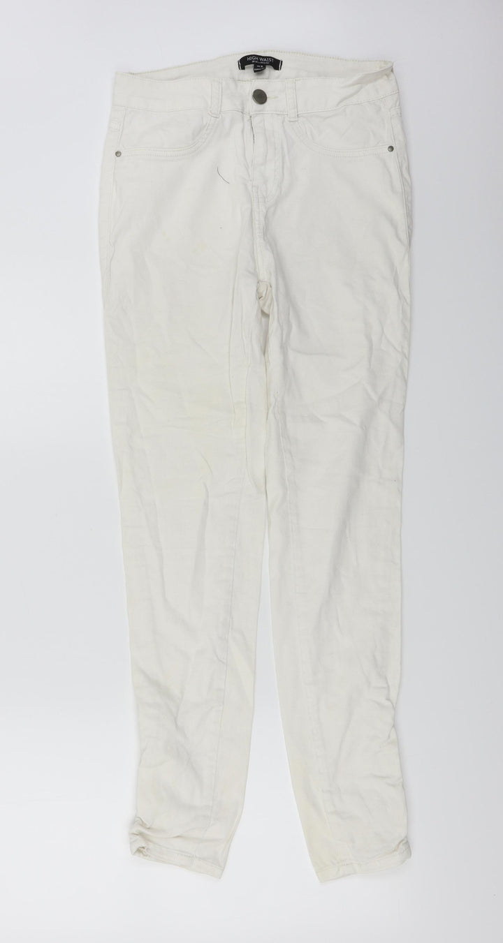 Select Womens White Skinny Jeans Size 8 L27 in