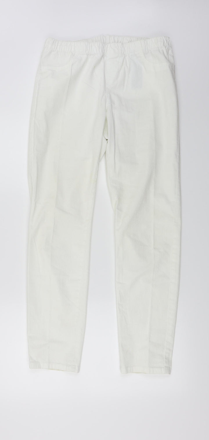 C&A Womens White Trousers Size 30 in L27 in