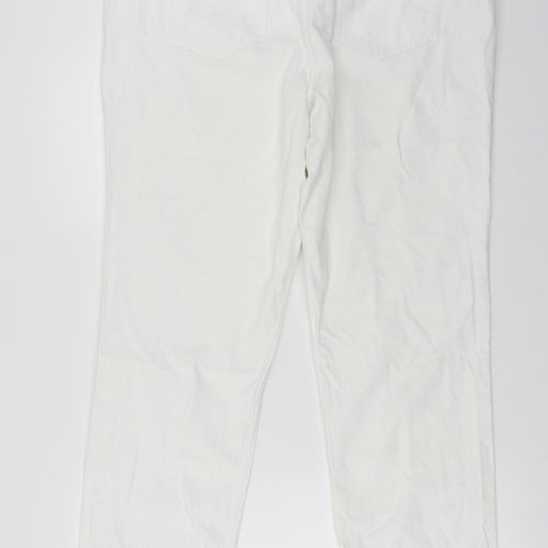 NEXT  Womens White   Straight Jeans Size 18 L26 in