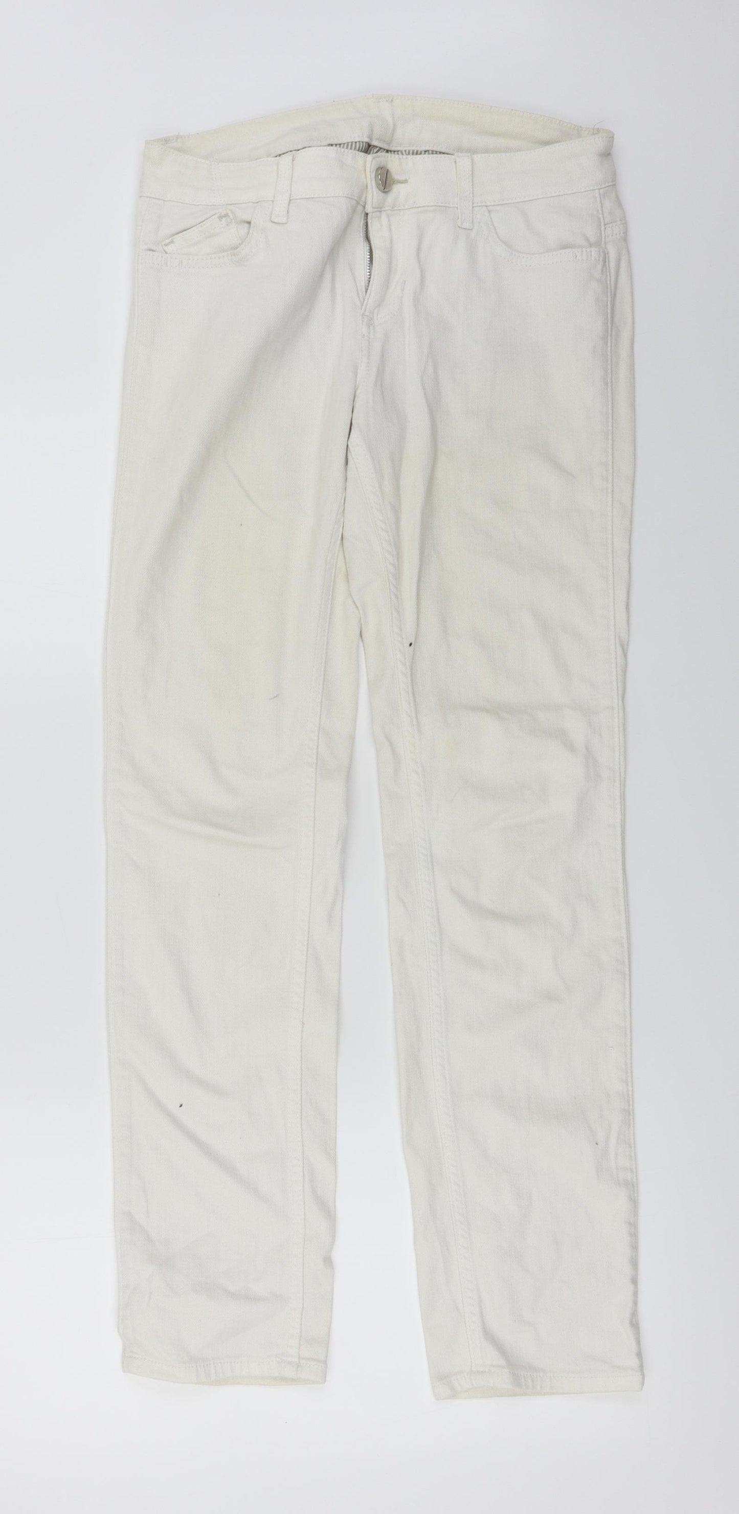Marks and Spencer  Womens Ivory   Skinny Jeans Size 10 L27 in