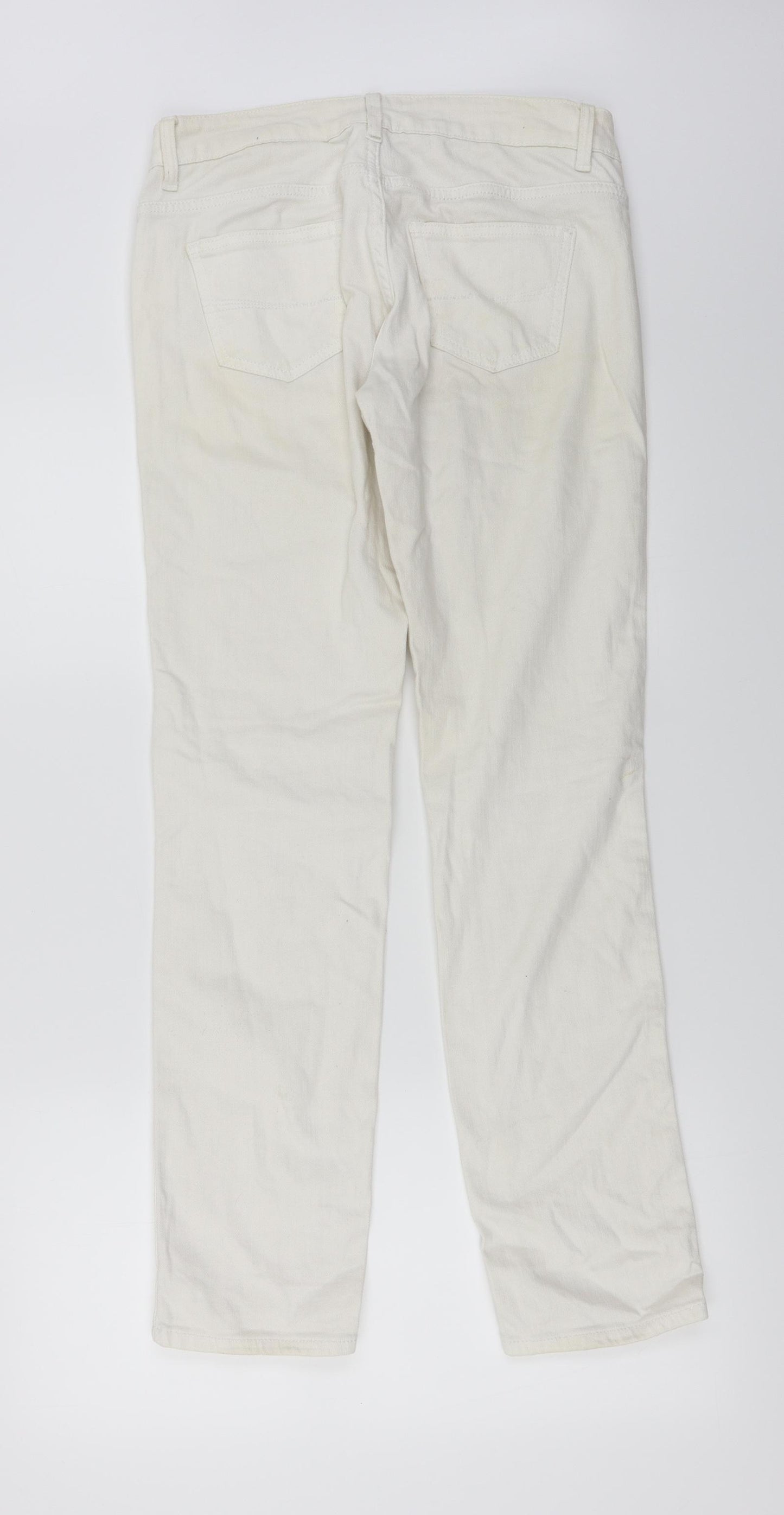 Marks and Spencer  Womens Ivory   Skinny Jeans Size 10 L27 in