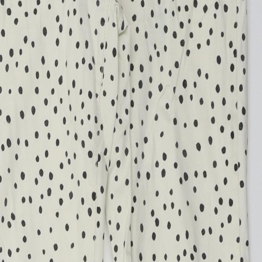 Scotch & Soda  Womens Ivory Polka Dot  Skinny Jeans Size 29 in L32 in