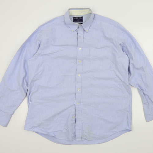 Charles Tyrwhitt Mens Blue    Button-Up Size L