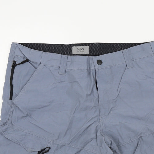 M&S Mens Grey   Bermuda Shorts Size 36