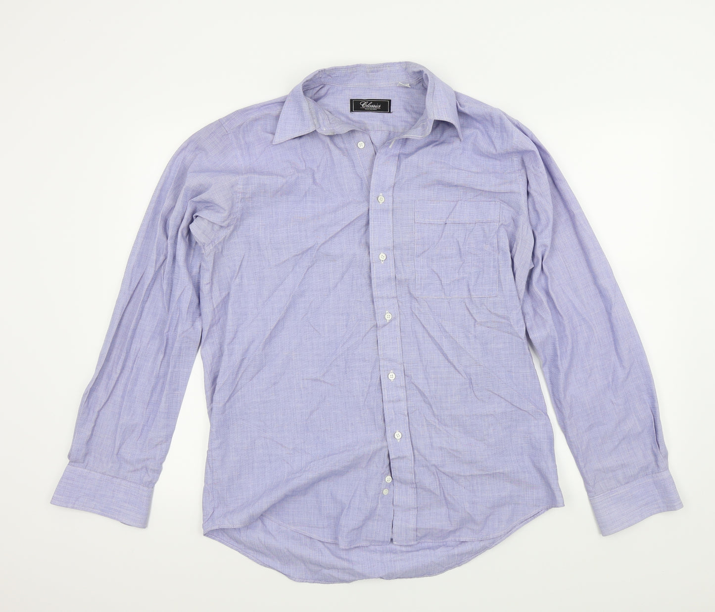 Debenhams Mens Blue    Button-Up Size M