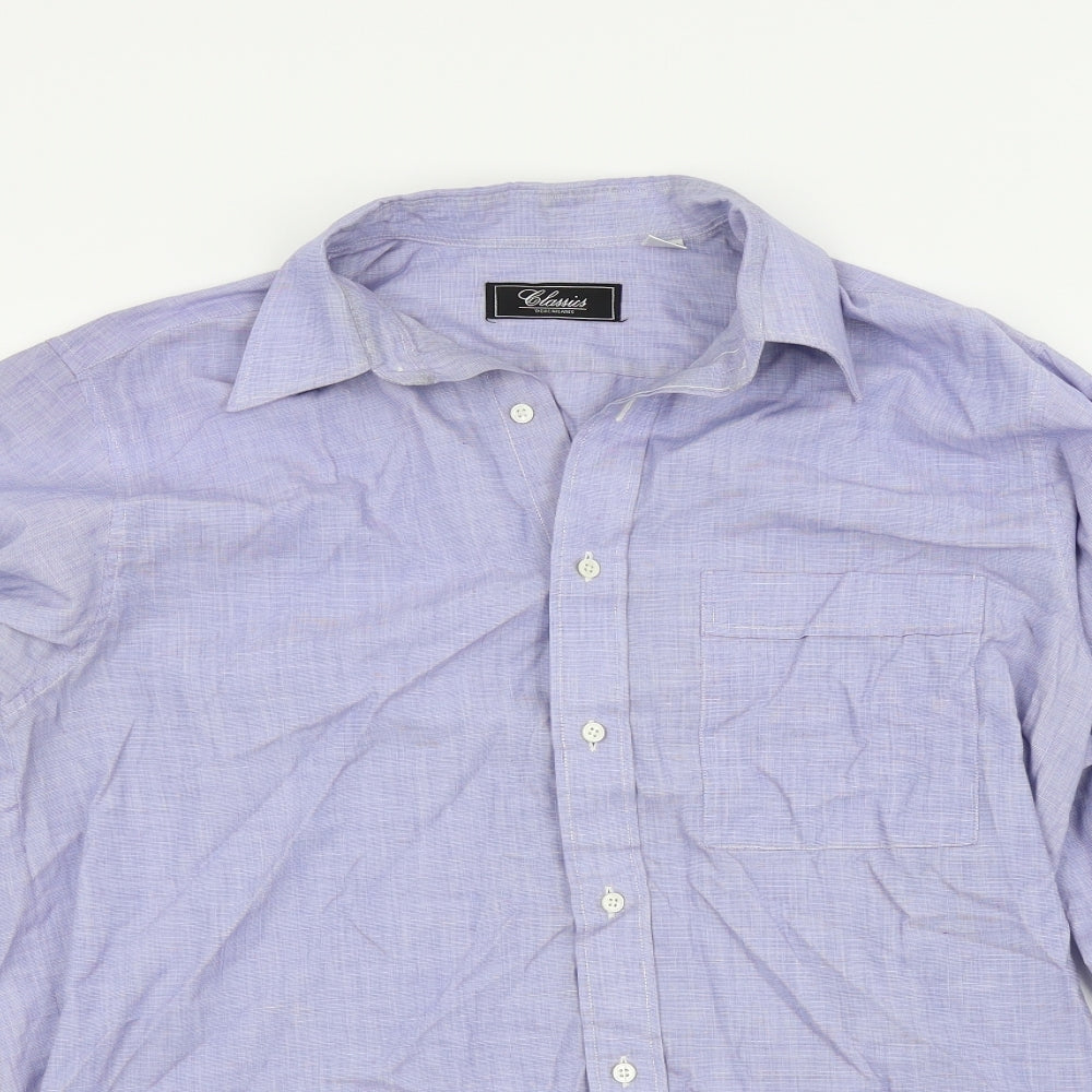 Debenhams Mens Blue    Button-Up Size M