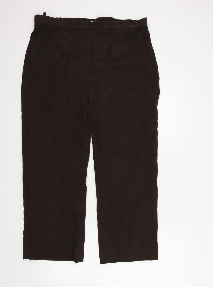 EWM Womens Brown Trousers Size 20 in L30 in