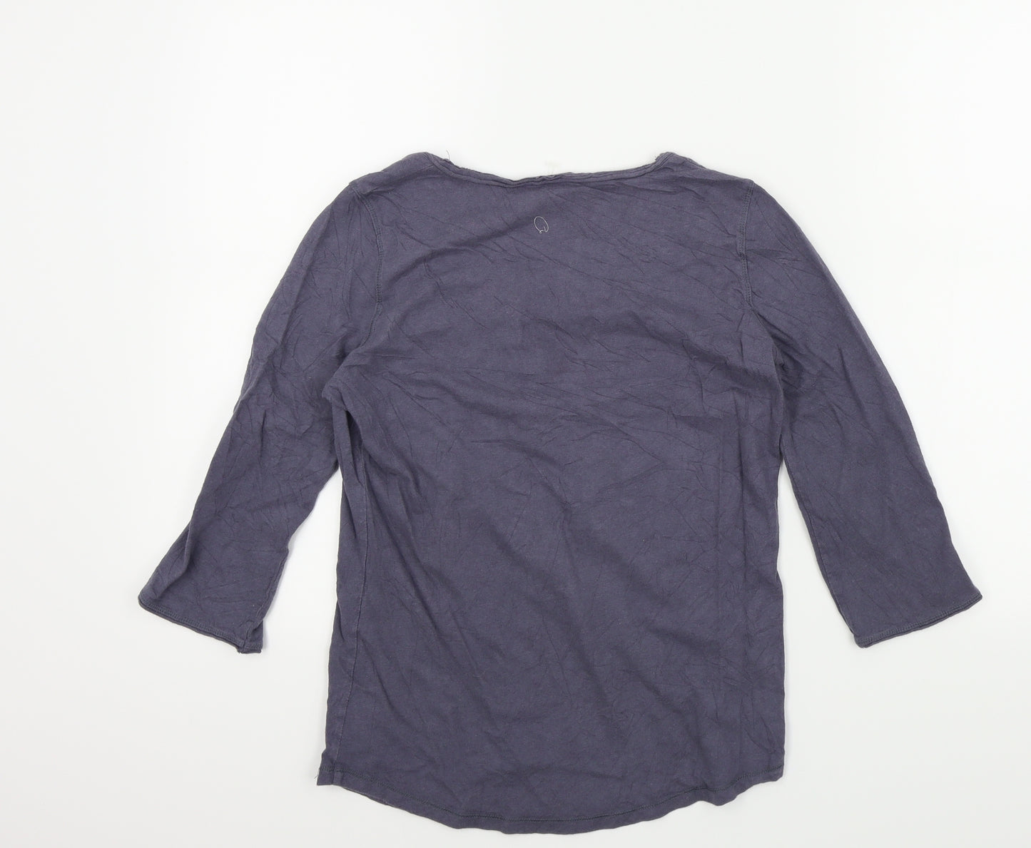wrap Womens Blue   Basic T-Shirt Size 8  - Frill Detail