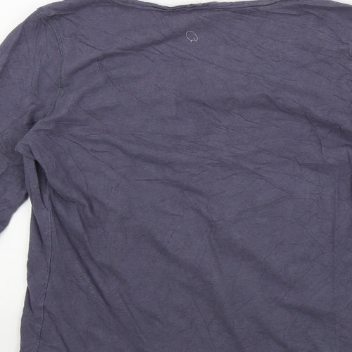 wrap Womens Blue   Basic T-Shirt Size 8  - Frill Detail