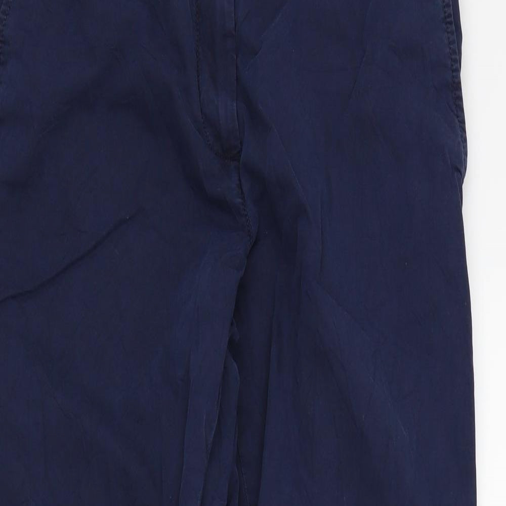 M&S Womens Blue   Trousers  Size 8 L26 in