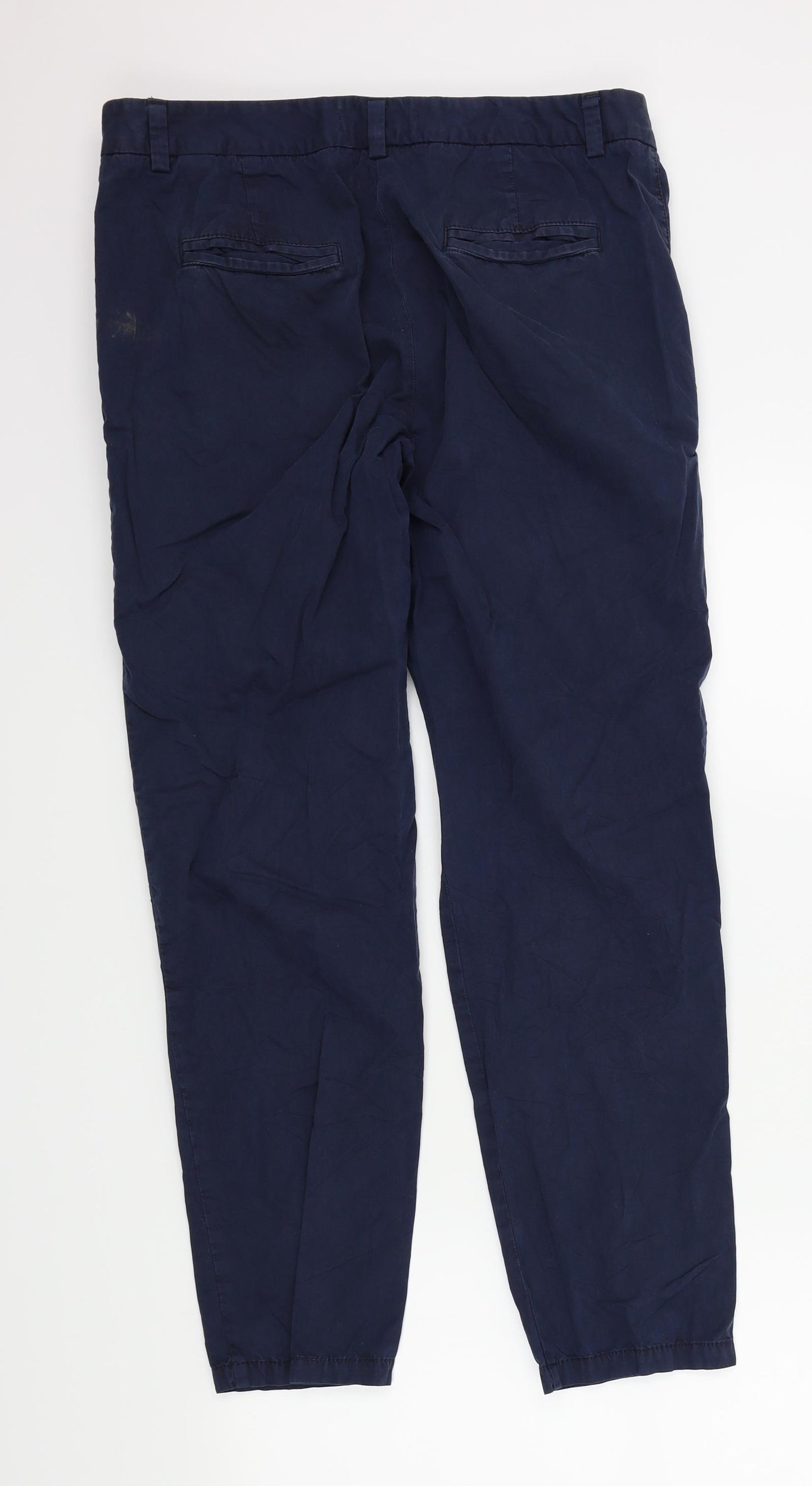 M&S Womens Blue   Trousers  Size 14 L29 in