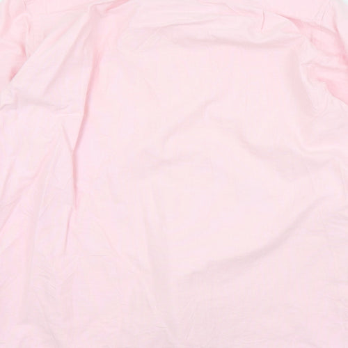 Charles Tyrwhitt Mens Pink Colourblock   Button-Up Size M