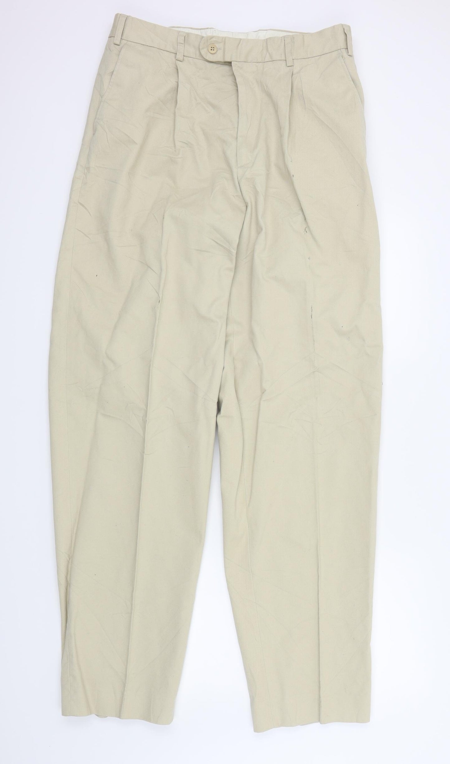 Brand Mens Beige   Trousers  Size 36 L31 in