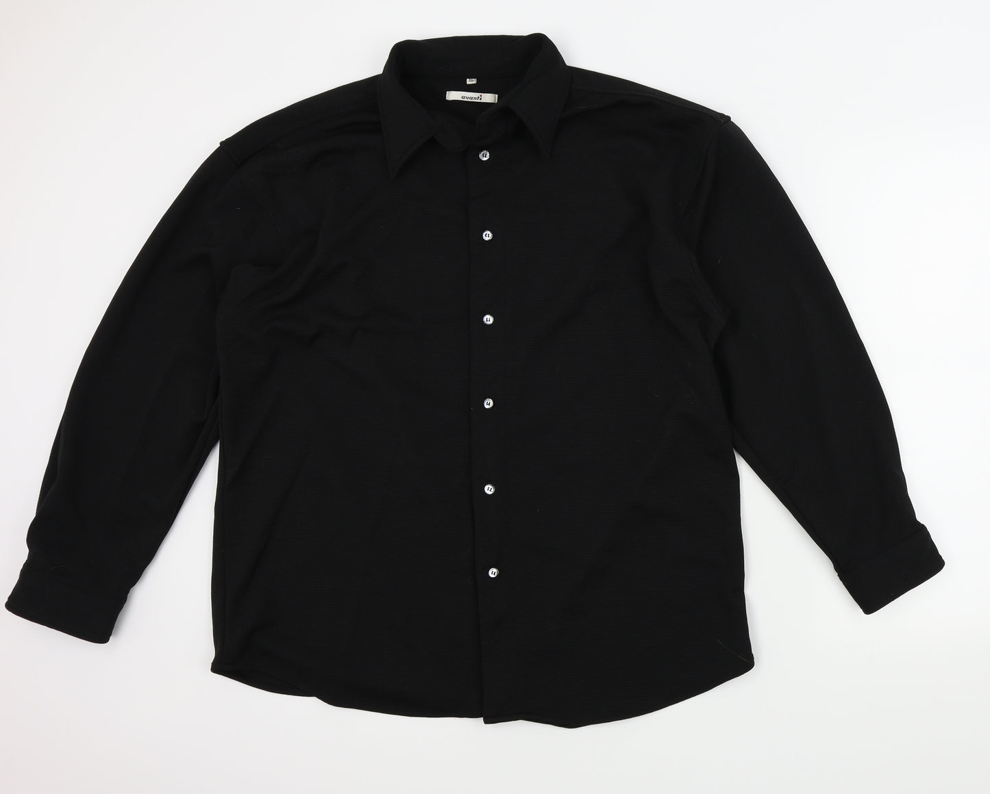 C&A Mens Black Colourblock   Button-Up Size XL