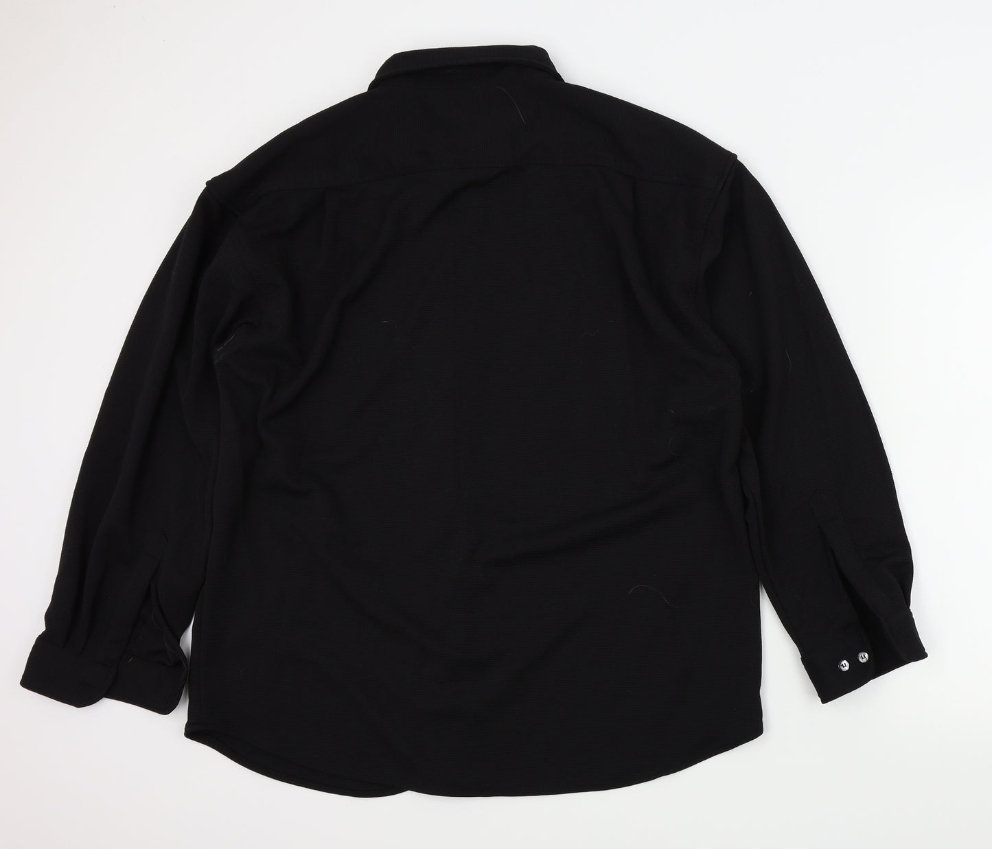 C&A Mens Black Colourblock   Button-Up Size XL