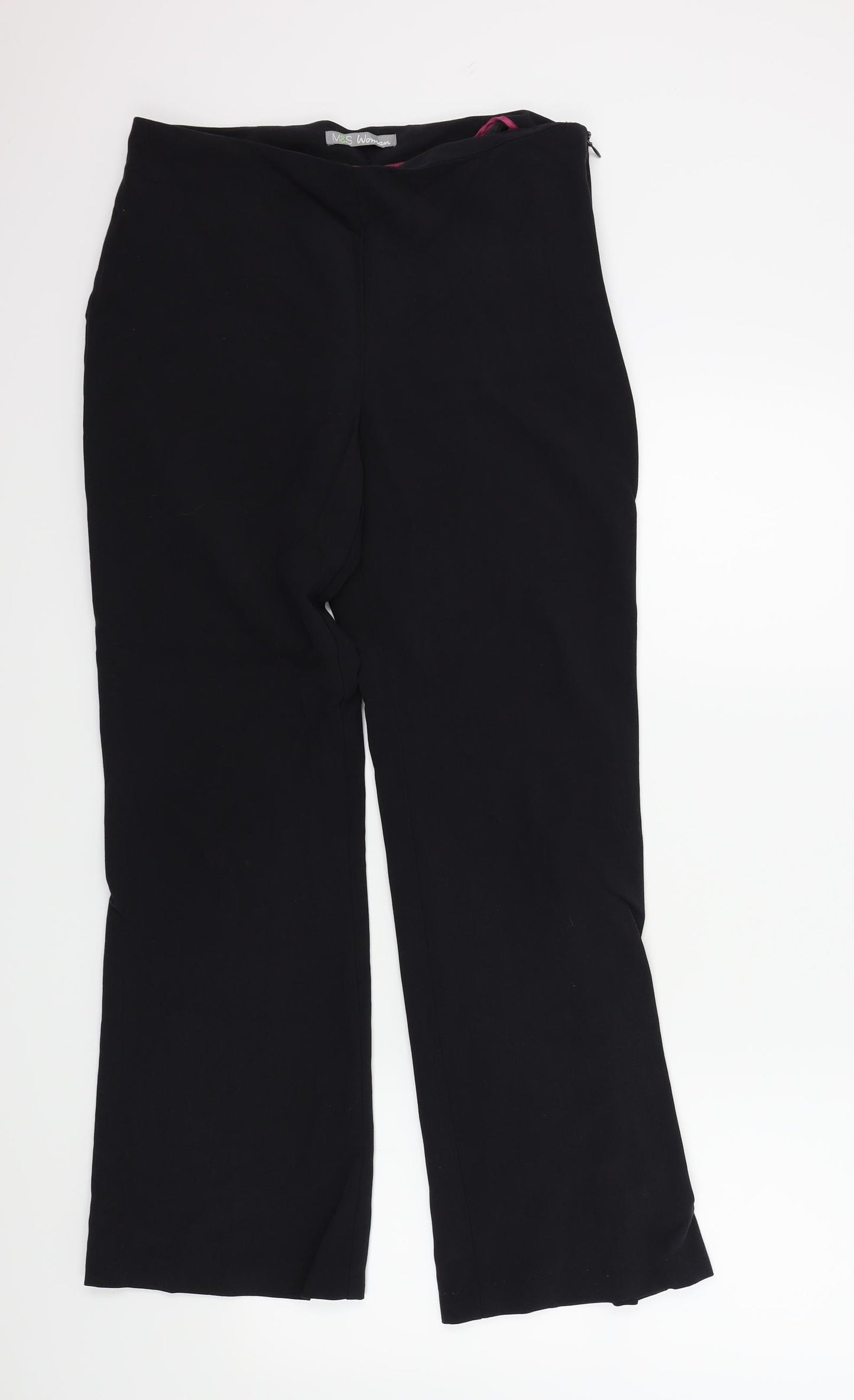 M&S Womens Blue   Sweatpants Trousers Size 12 L29 in
