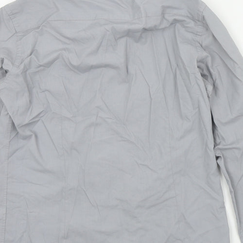 Taylor & Wright Mens Grey Colourblock   Button-Up Size S