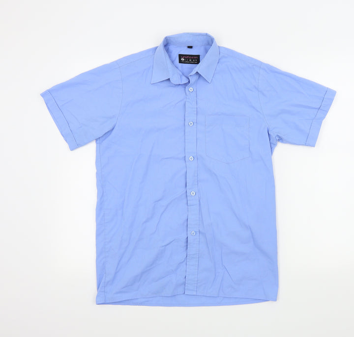 uniform Direct Boys Blue Basic Button-Up Size 12-13 Years
