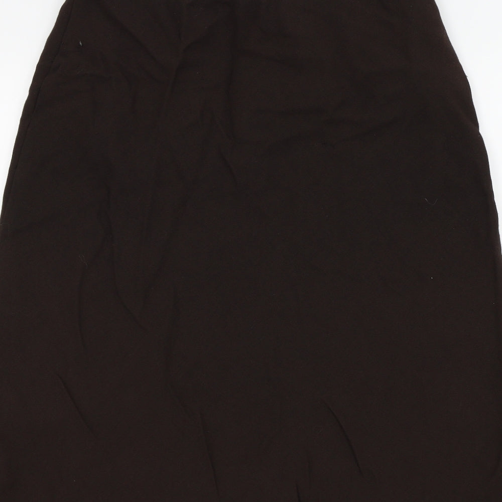 M&S Womens Brown   A-Line Skirt Size 18