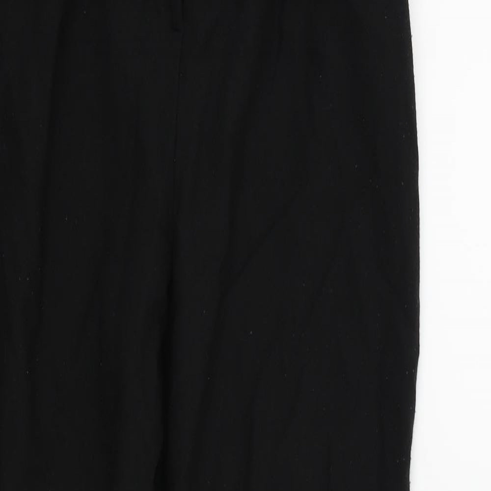 Missguided Womens Black   Trousers  Size 8 L25 in - Frill Detail