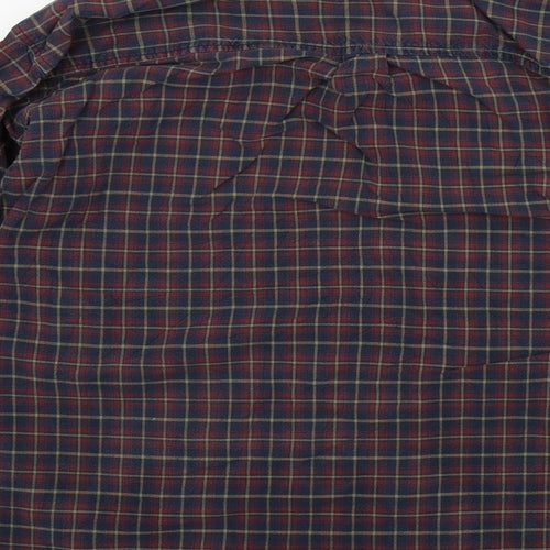 Rico Mens Red Check   Button-Up Size L