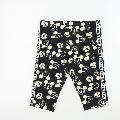 NEXT Girls Black   Bermuda Shorts Size 13 Years - Disney Mickey Mouse
