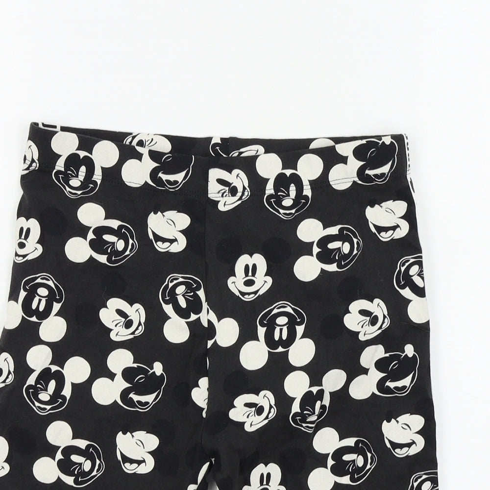 NEXT Girls Black   Bermuda Shorts Size 13 Years - Disney Mickey Mouse