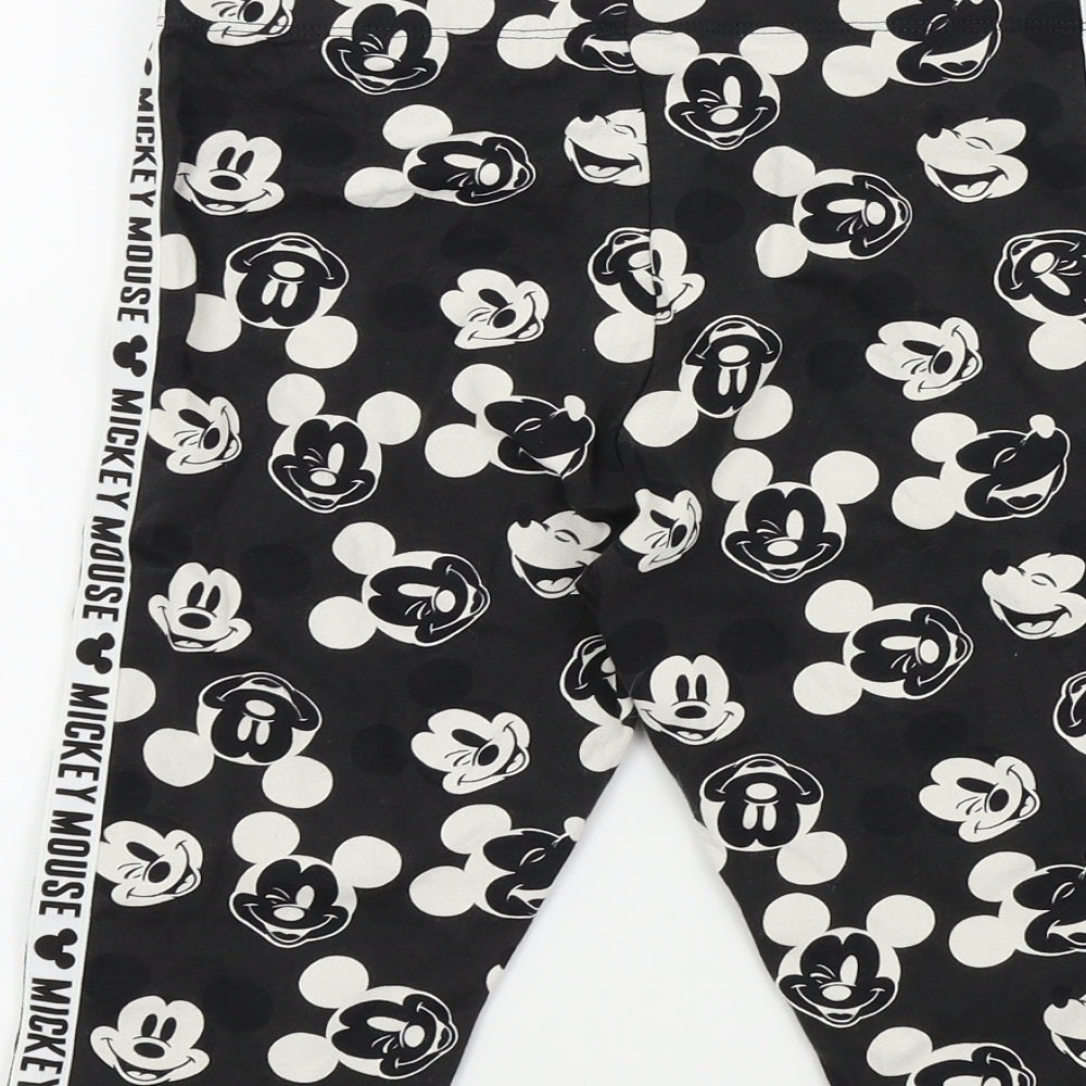 NEXT Girls Black   Bermuda Shorts Size 13 Years - Disney Mickey Mouse