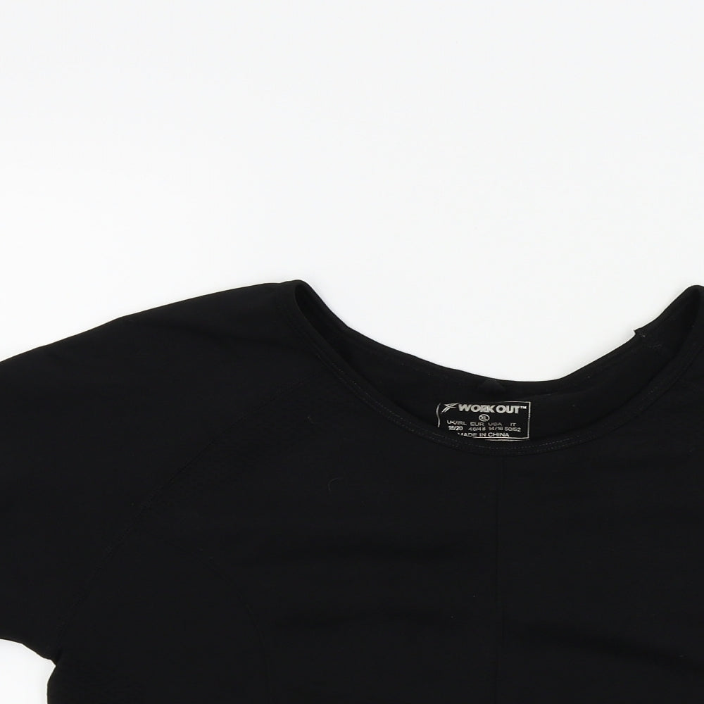 Primark Womens Black   Basic T-Shirt Size 18