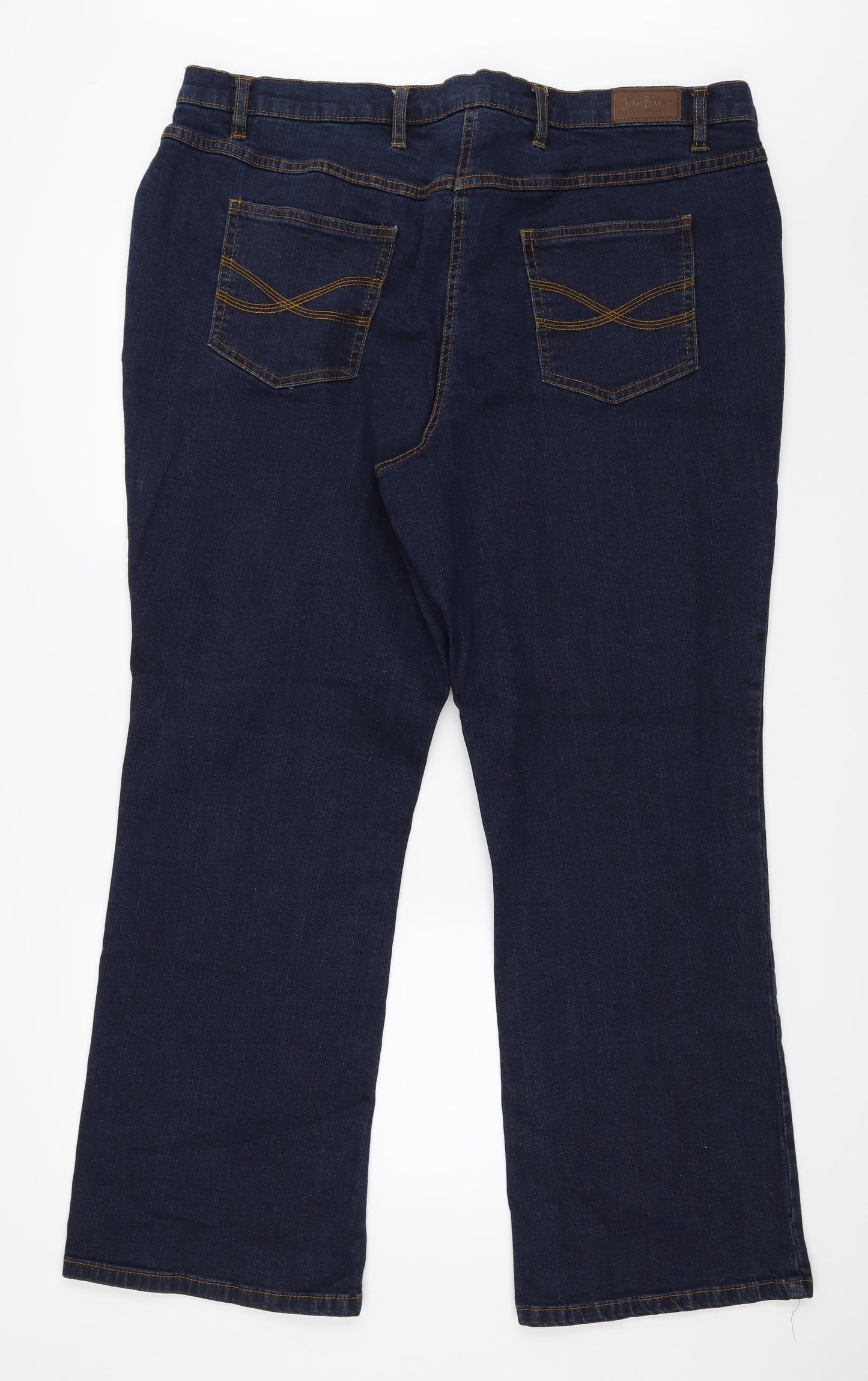 John Baner Womens Blue  Denim Bootcut Jeans Size 26 L31 in