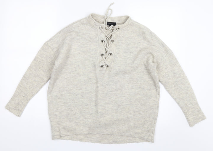 Atmosphere Womens Beige   Pullover Jumper Size S