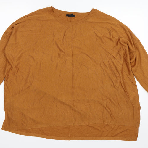 H&M Womens Orange   Pullover Jumper Size M