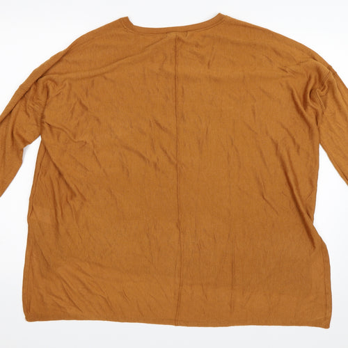 H&M Womens Orange   Pullover Jumper Size M