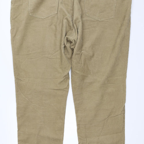 Racing Green Mens Beige  Corduroy Trousers  Size 46 in L31 in