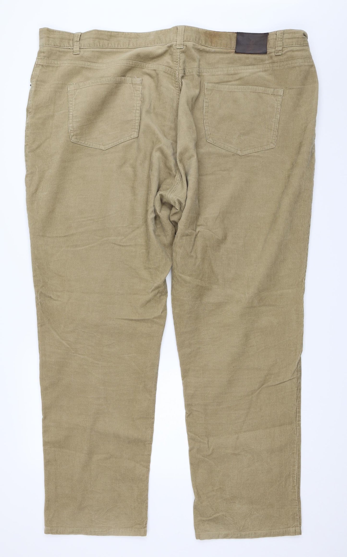 Racing Green Mens Beige  Corduroy Trousers  Size 46 in L31 in