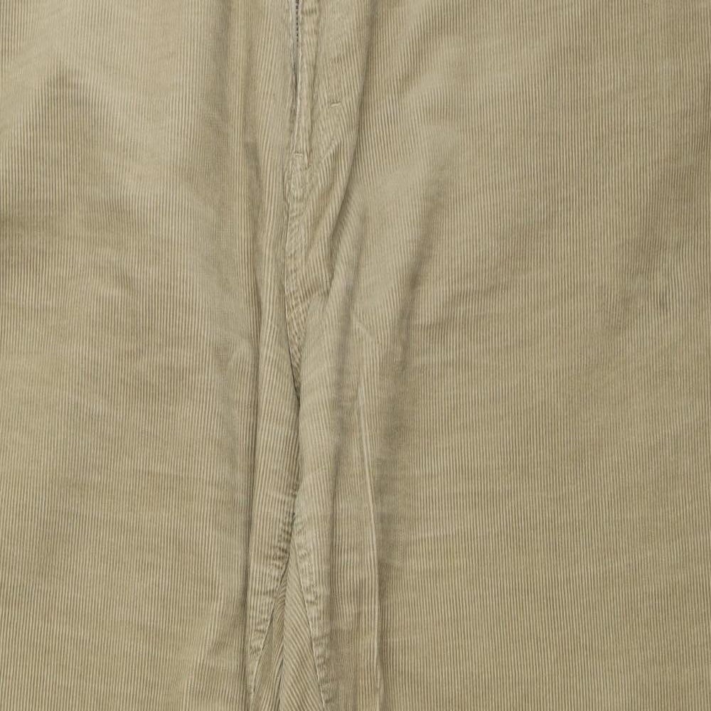 Racing Green Mens Beige  Corduroy Trousers  Size 46 in L31 in