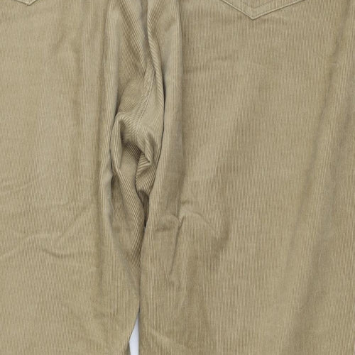 Racing Green Mens Beige  Corduroy Trousers  Size 46 in L31 in