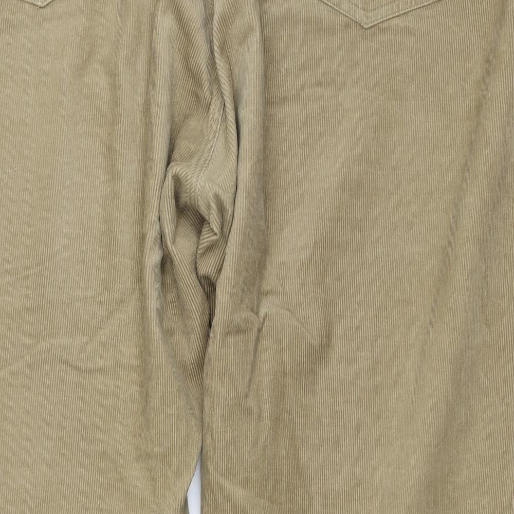 Racing Green Mens Beige  Corduroy Trousers  Size 46 in L31 in