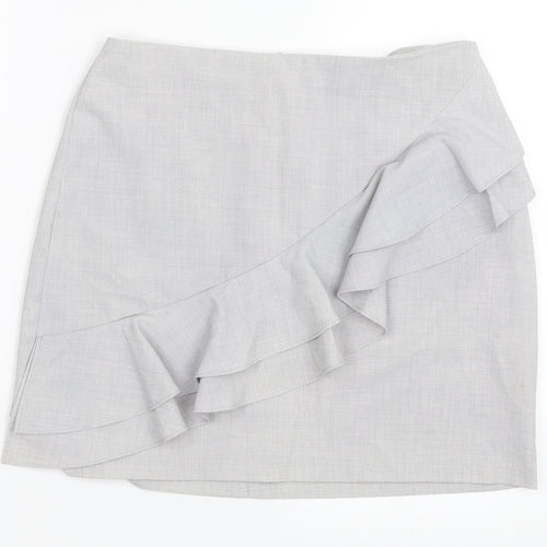 New Look Womens Grey   Mini Skirt Size 10
