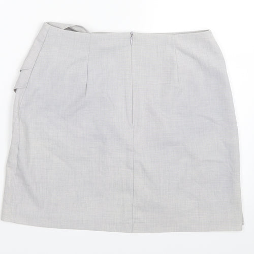New Look Womens Grey   Mini Skirt Size 10