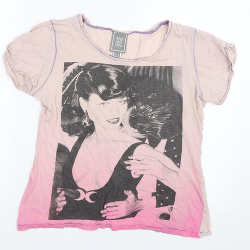 MNG Jeans Womens Pink   Basic T-Shirt Size L