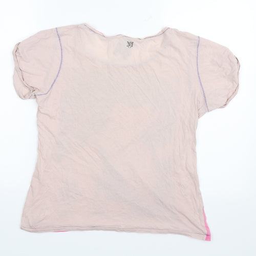 MNG Jeans Womens Pink   Basic T-Shirt Size L