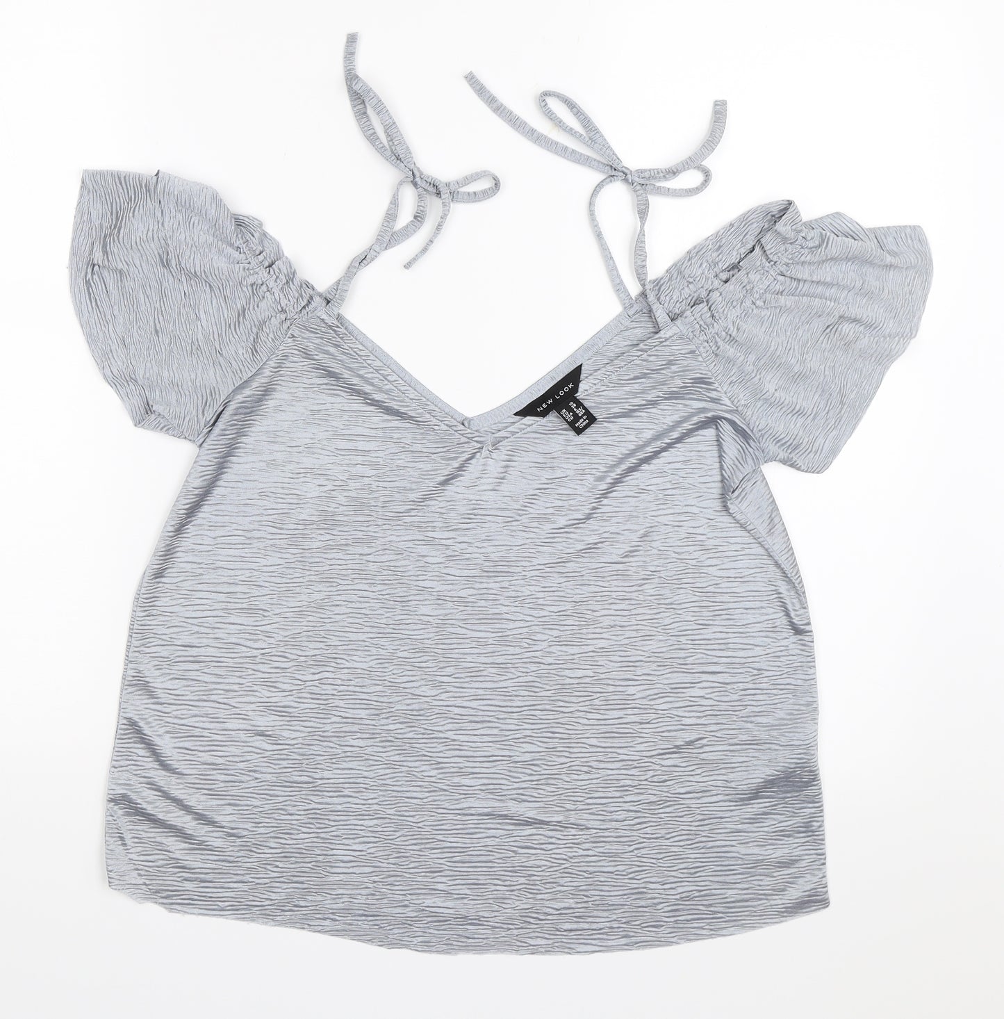 New Look Womens Silver   Basic Blouse Size 10