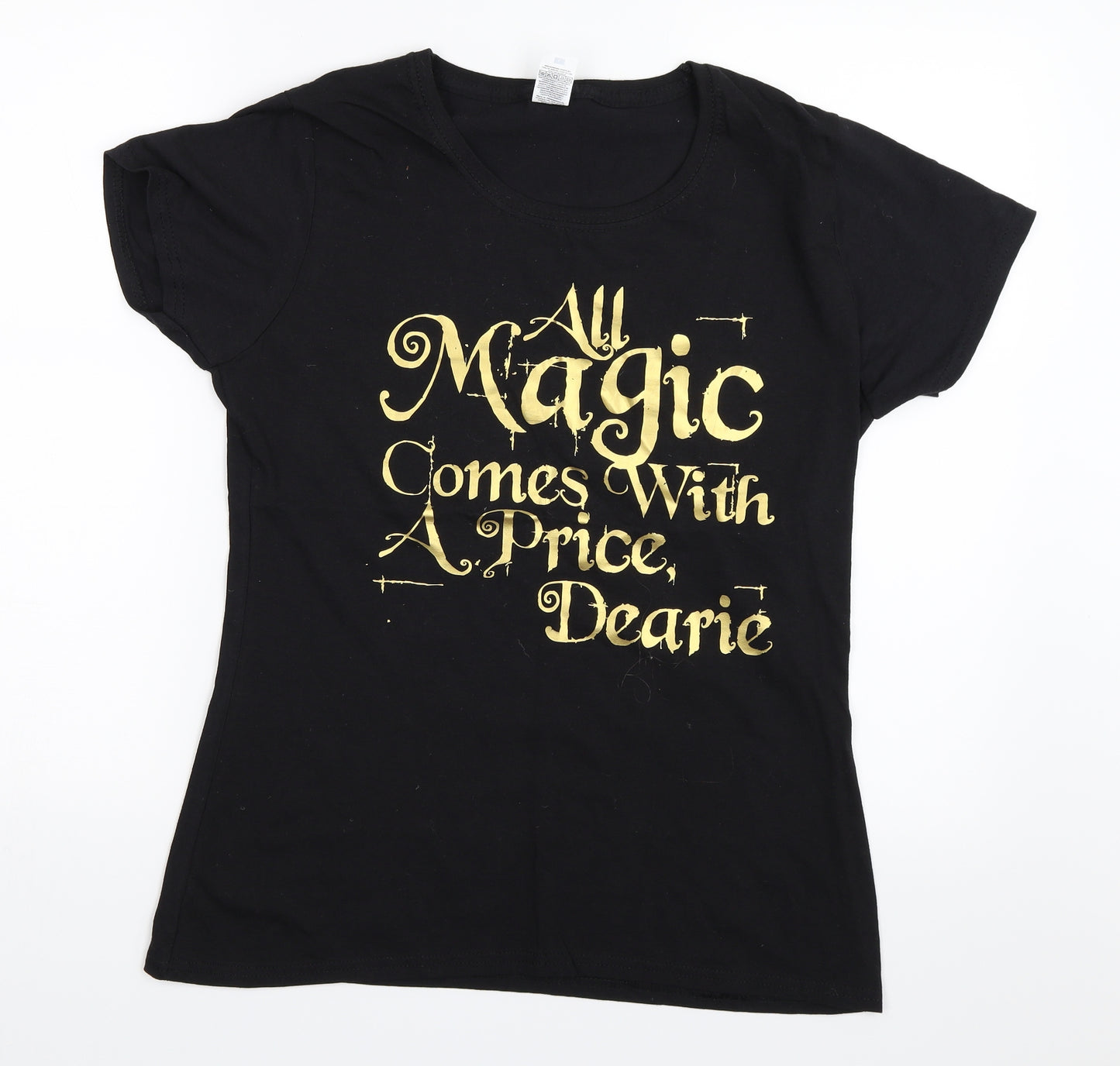 Fruit of the Loom Womens Black   Basic T-Shirt Size L  - magic