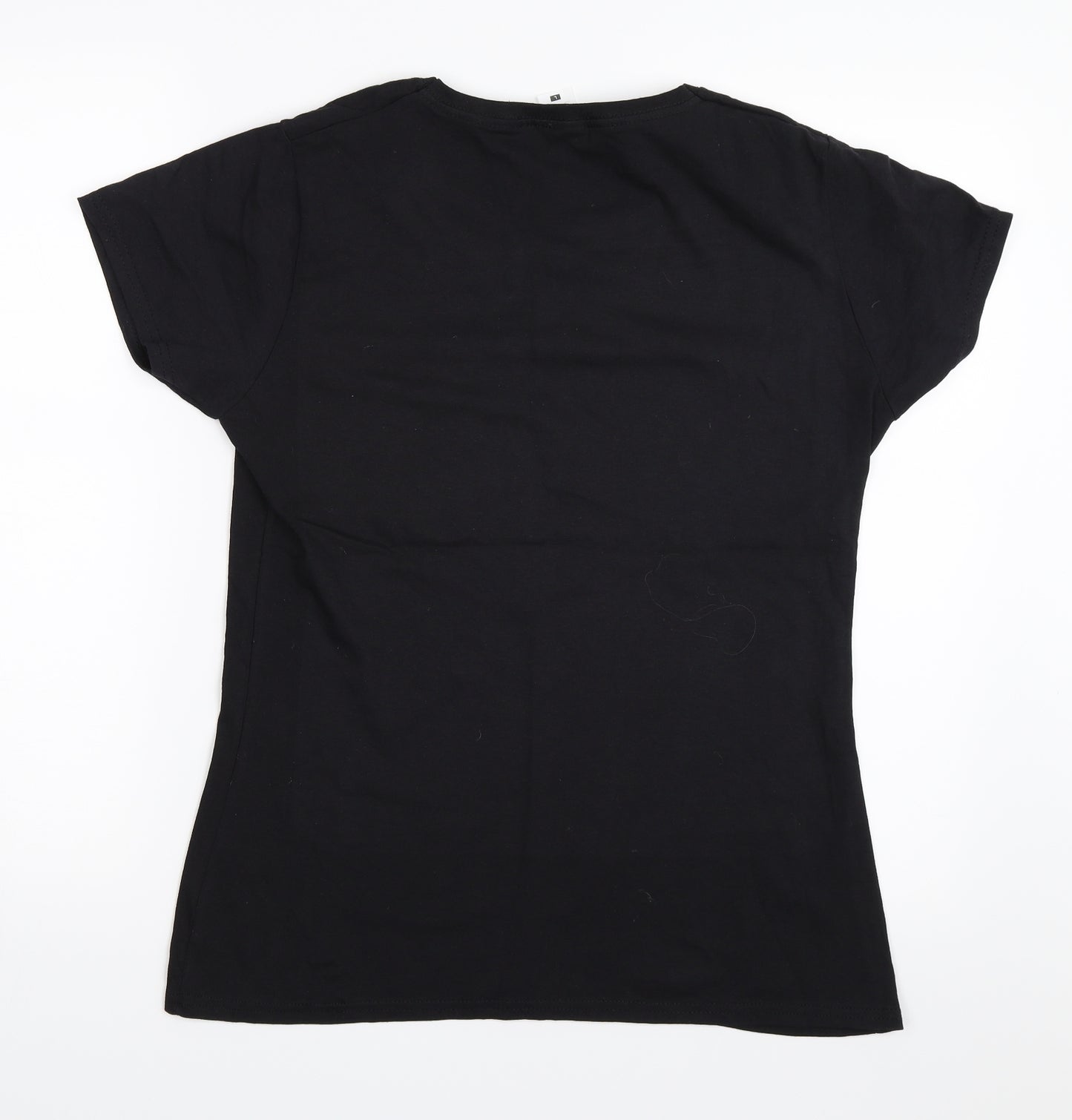 Fruit of the Loom Womens Black   Basic T-Shirt Size L  - magic