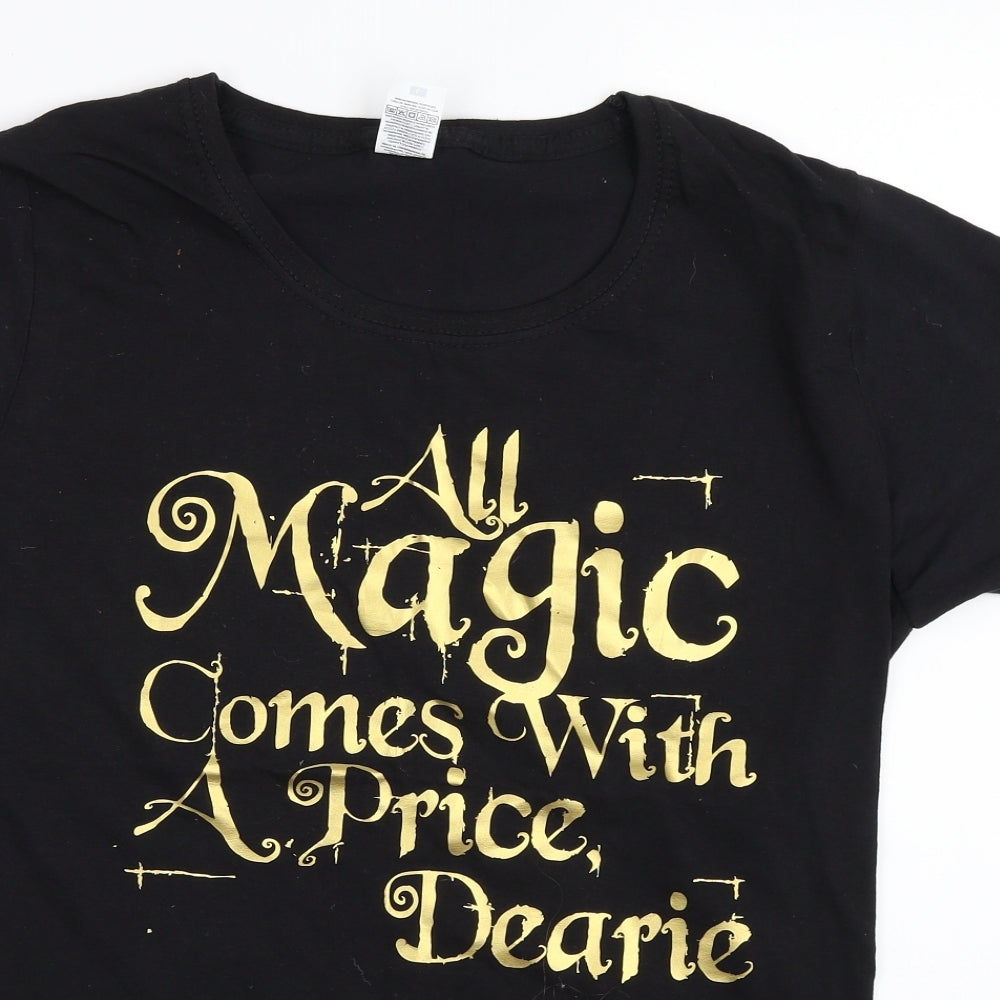 Fruit of the Loom Womens Black   Basic T-Shirt Size L  - magic